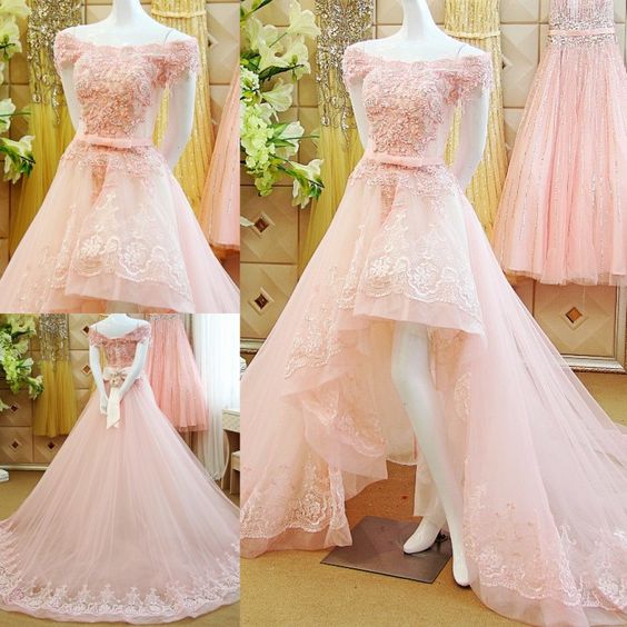 Off The Shoulder High Low Formal Occasion Dress on Luulla