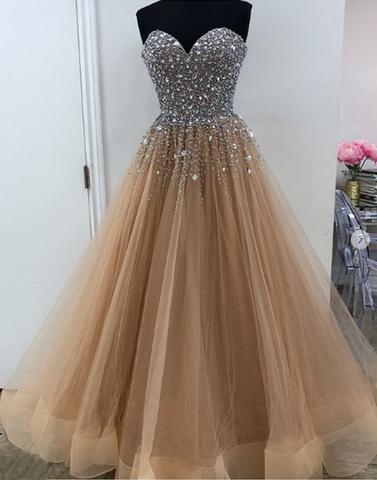 Sparkly Sleeveless Prom Dress