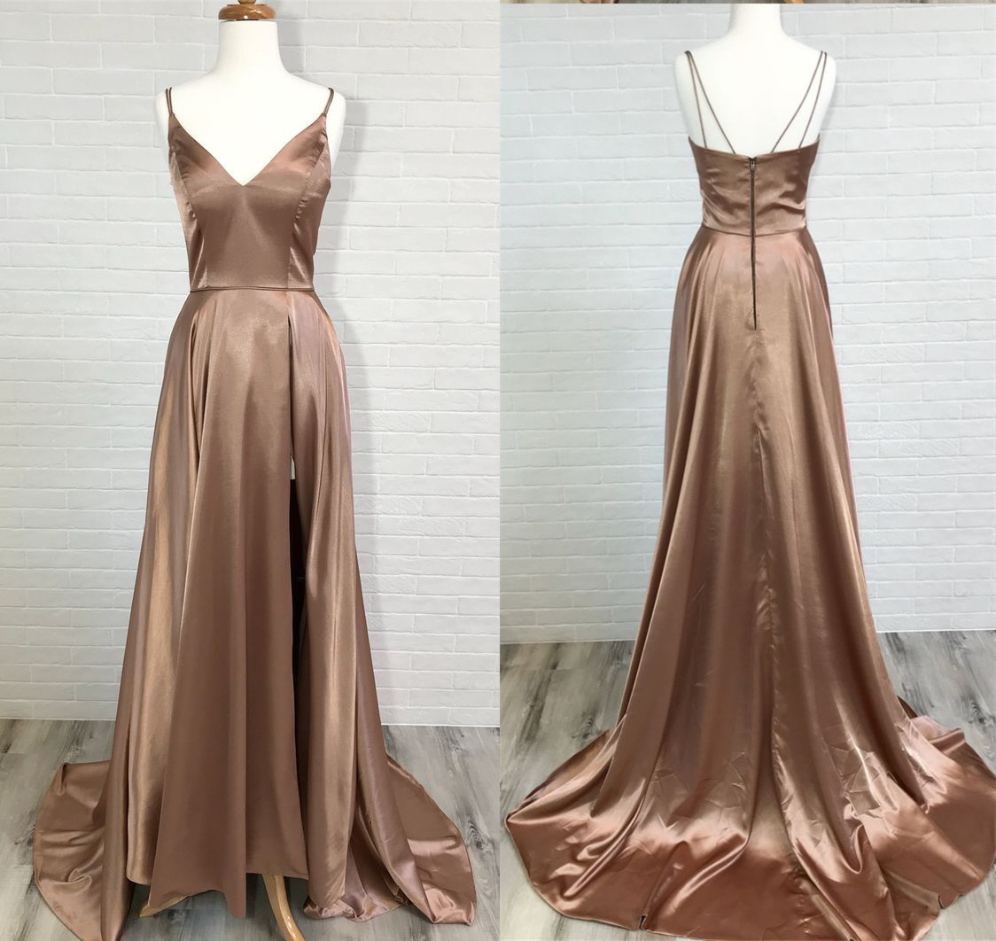 Spaghetti Straps Floor Length Prom Dress on Luulla