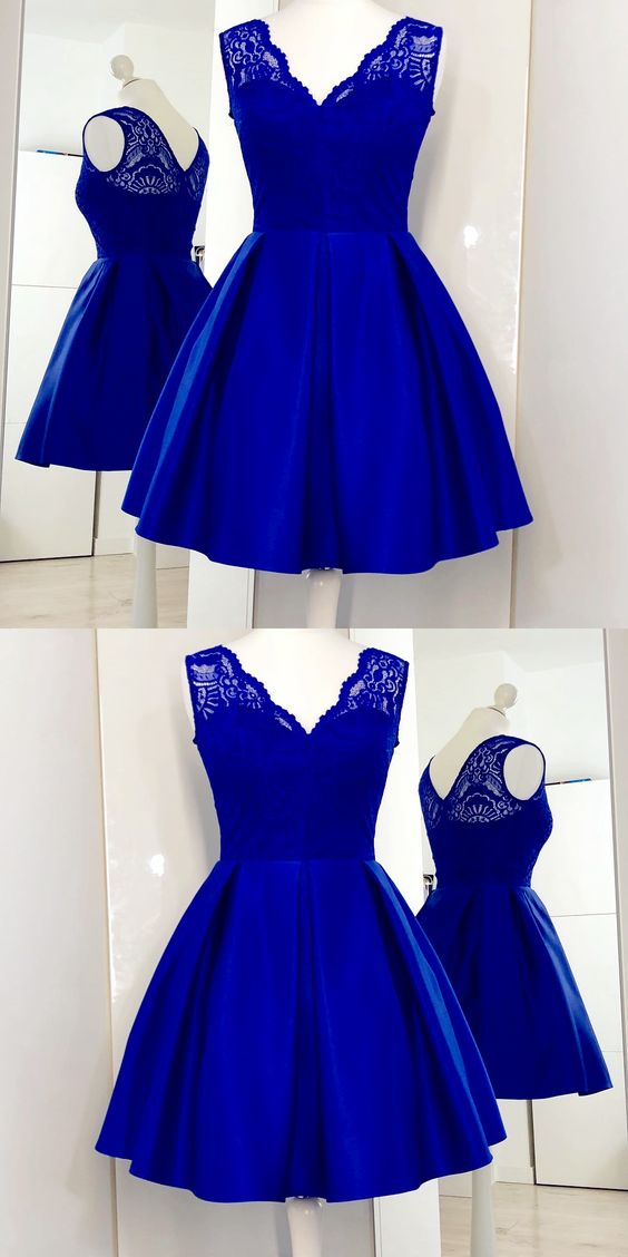 Royal Blue Short Homecoming Dress