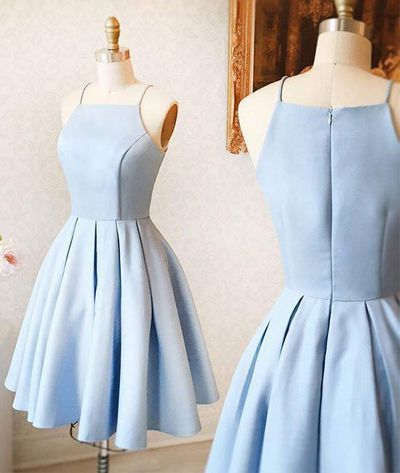 Light Blue Short Homecoming Dress