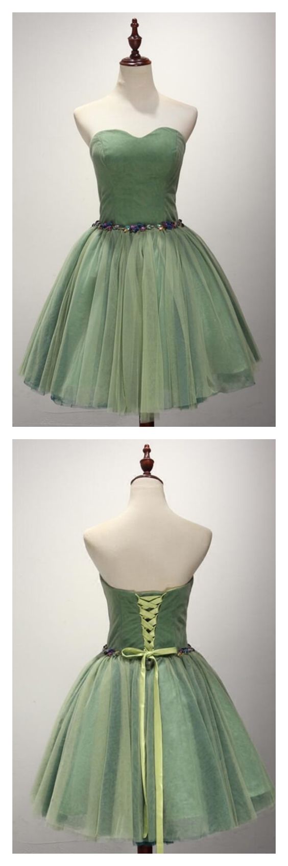 Cute A-Line Sweetheart Blue Corset Short Homecoming Dress with Ruffles