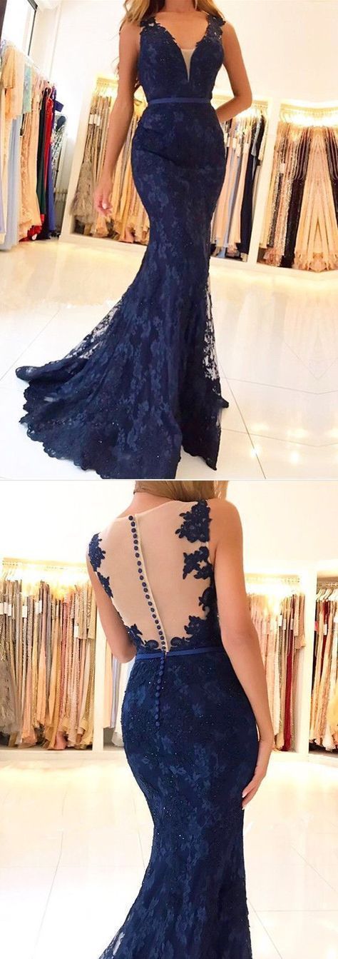 knee length dresses for ladies Navy Lace Maxi Dress with Criss Cross Tie Back main image 0