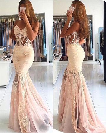 white christmas dresses Elizabeth K GL3620 - Long Tulle Sheath Dress main image 0