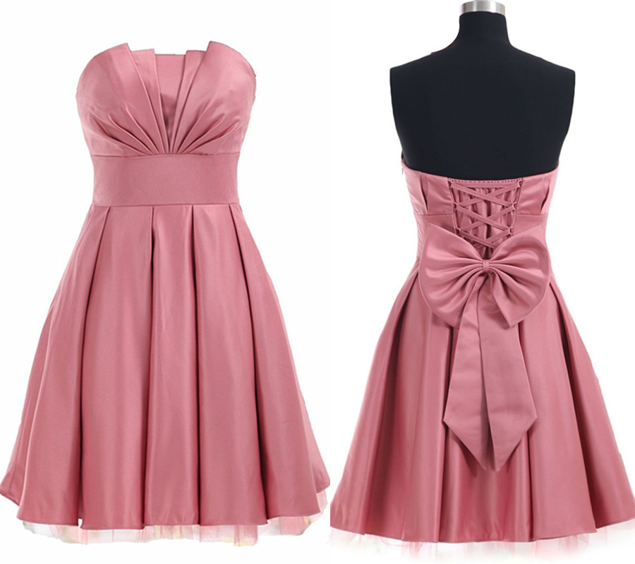 Sleeveless Short Homecoming Party Dress With Corset Back