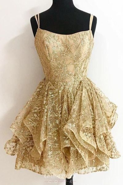 Junior 2025 gold dress