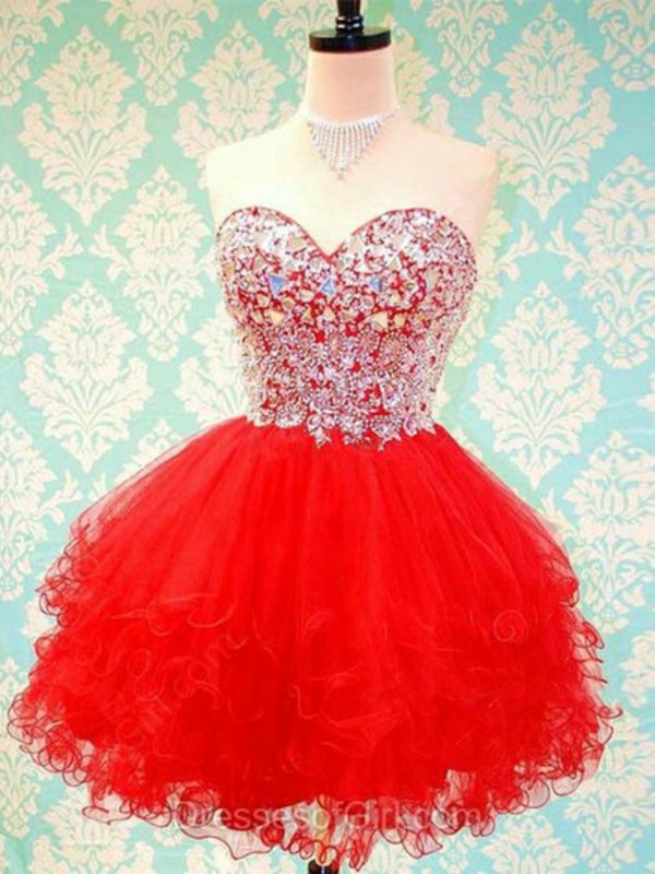 best places to get dresses for graduation Custom Made A Line 2 Pieces High Neck Red Prom Dress, Red 2 Pieces Gra –  jbydress main image 1