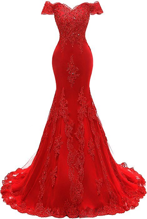 Off The Shoulder Long Evening Dresses Pageant Gown on Luulla