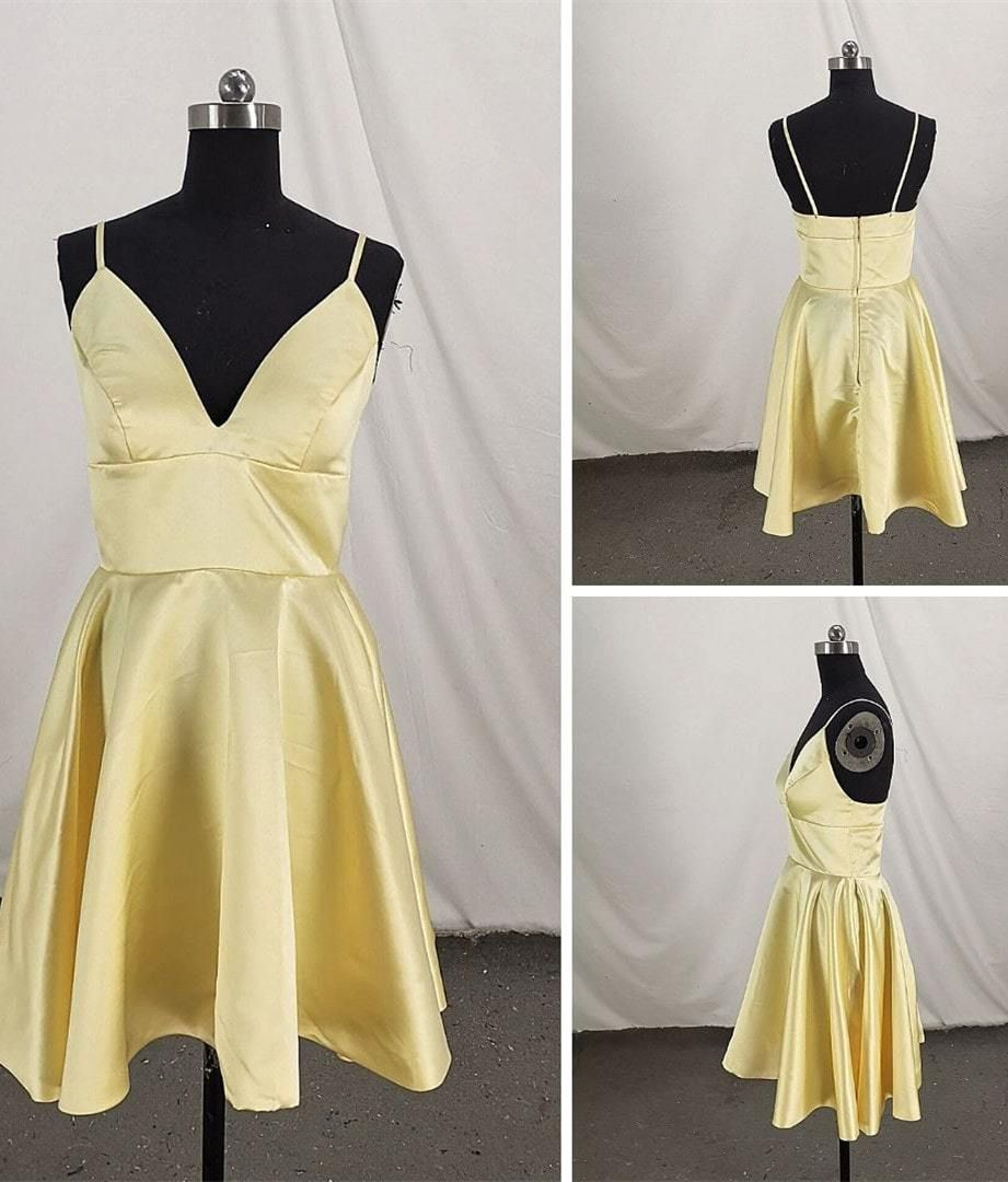 Yellow Homecoming Dresses For Party