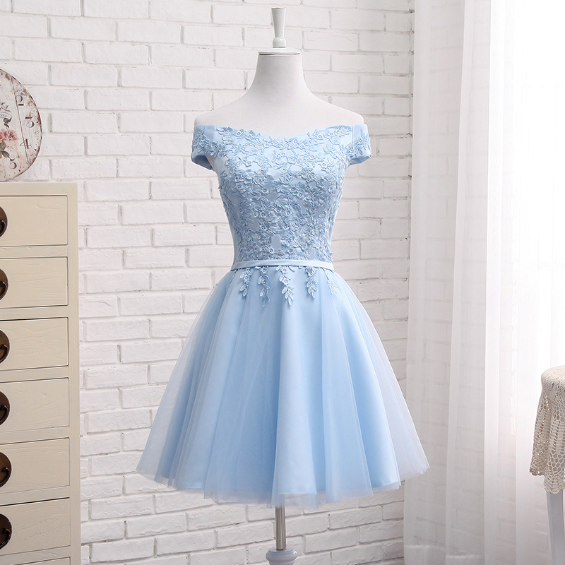 Blue Homecoming Dress for Birthday Party