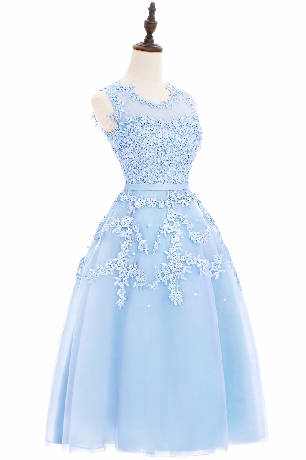 Short Blue Hoco Party Dress on Luulla