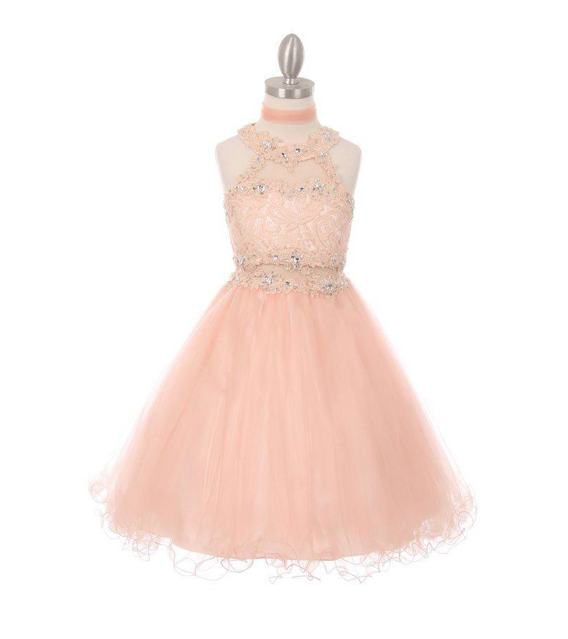 Blush Pink 2 Piece Short Prom Dresses Party