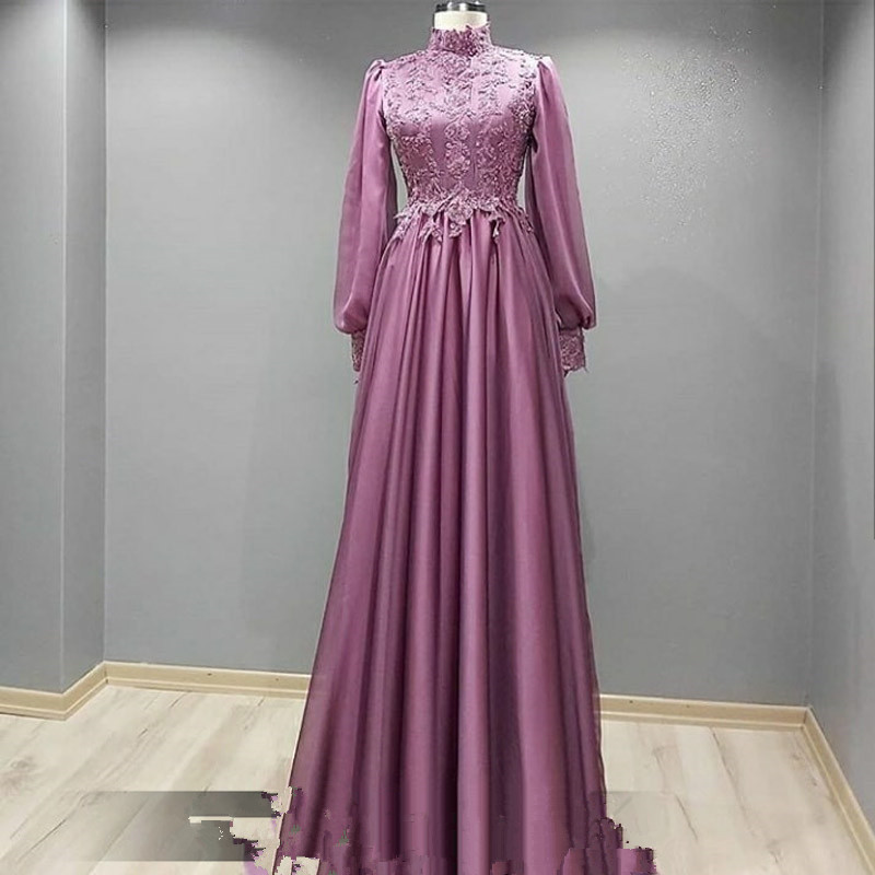 Modest Arabic Prom Dress Formal Dresses For Muslim Women 2025 on Luulla