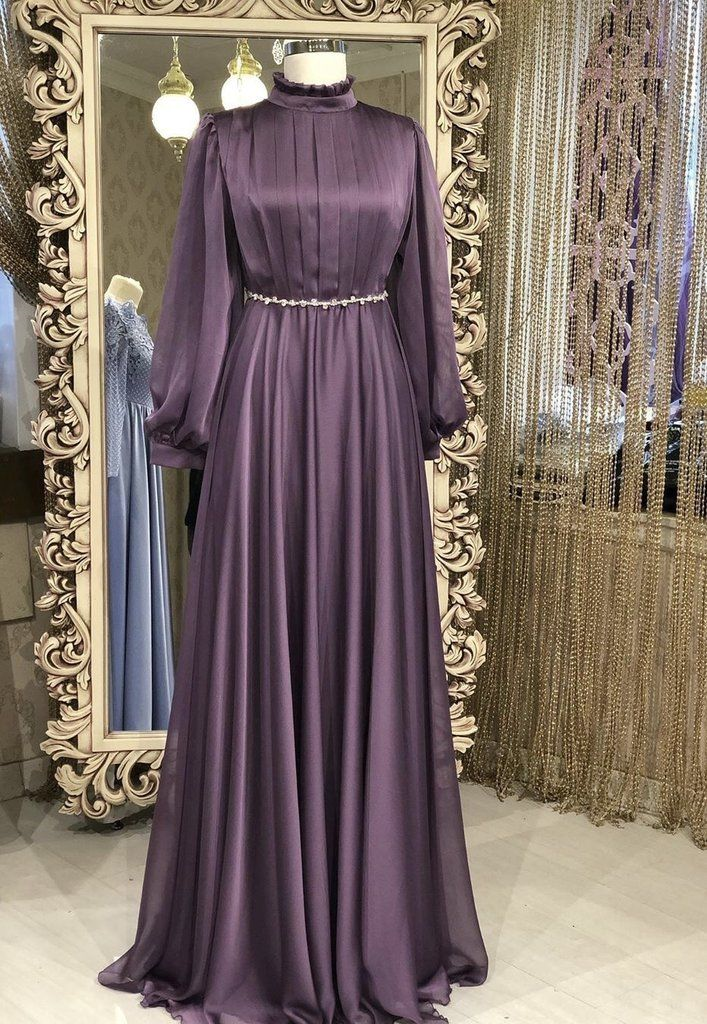 Modest Formal Dresses Long Sleeves Islamic Evening Gowns on Luulla