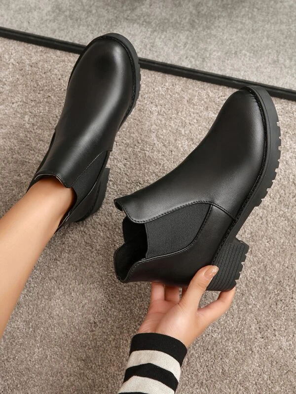 Minimalist Slip-On Chelsea Women Boots