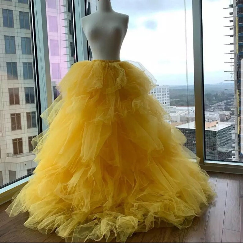 Tulle skirt yellow sale