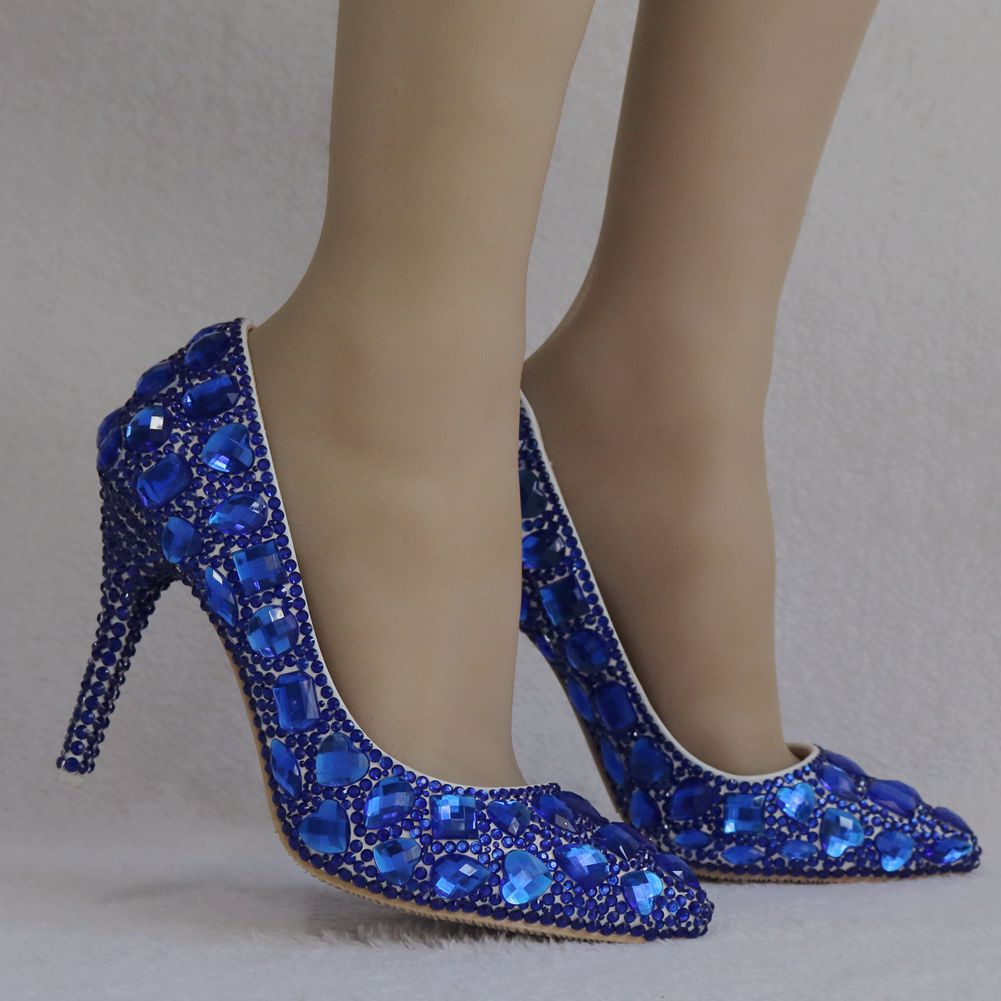 Prom shoes royal blue sale