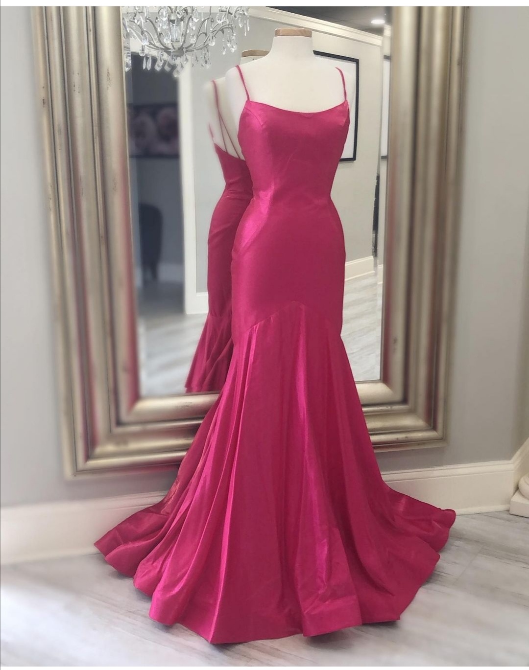 Scoop Neck Long Mermaid Prom Dress For Special Occasion
