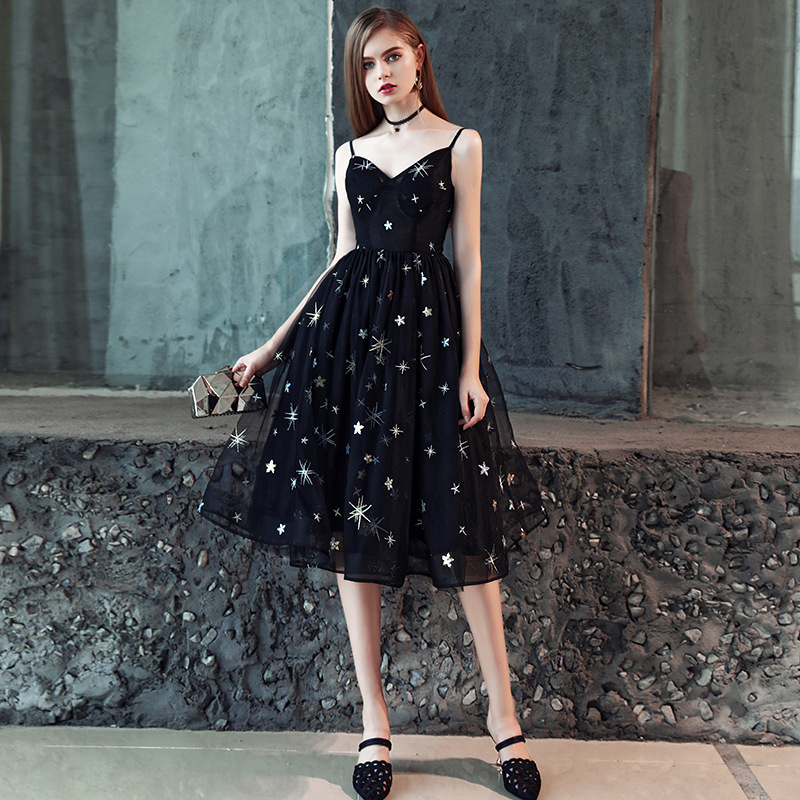 little black party dress notes Star Black Short Party Dress