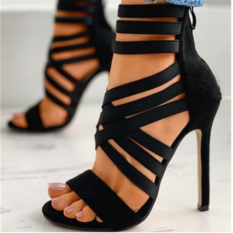 Strappy Women Heels Shoes