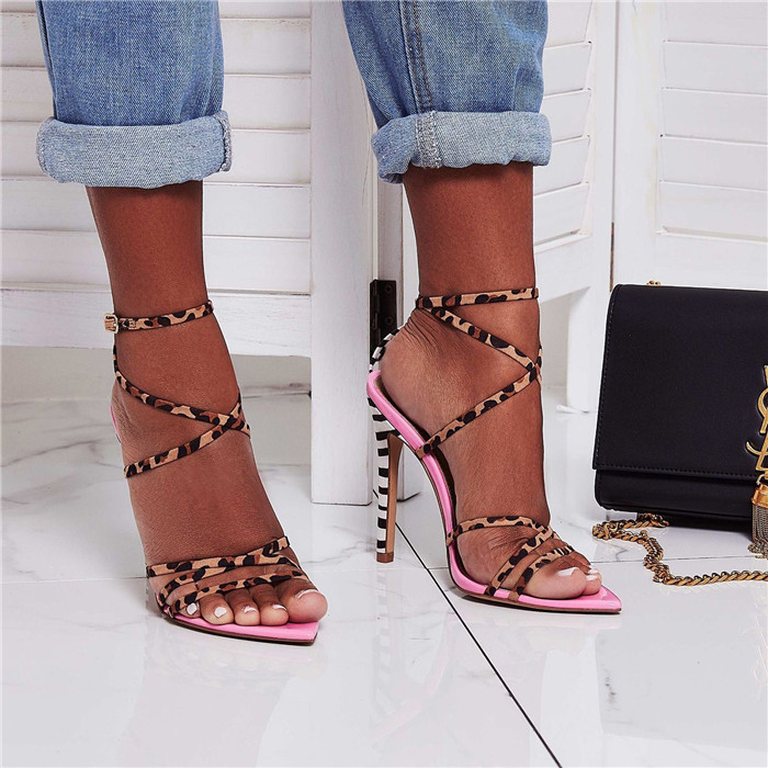 Strappy High Heeled Sandals