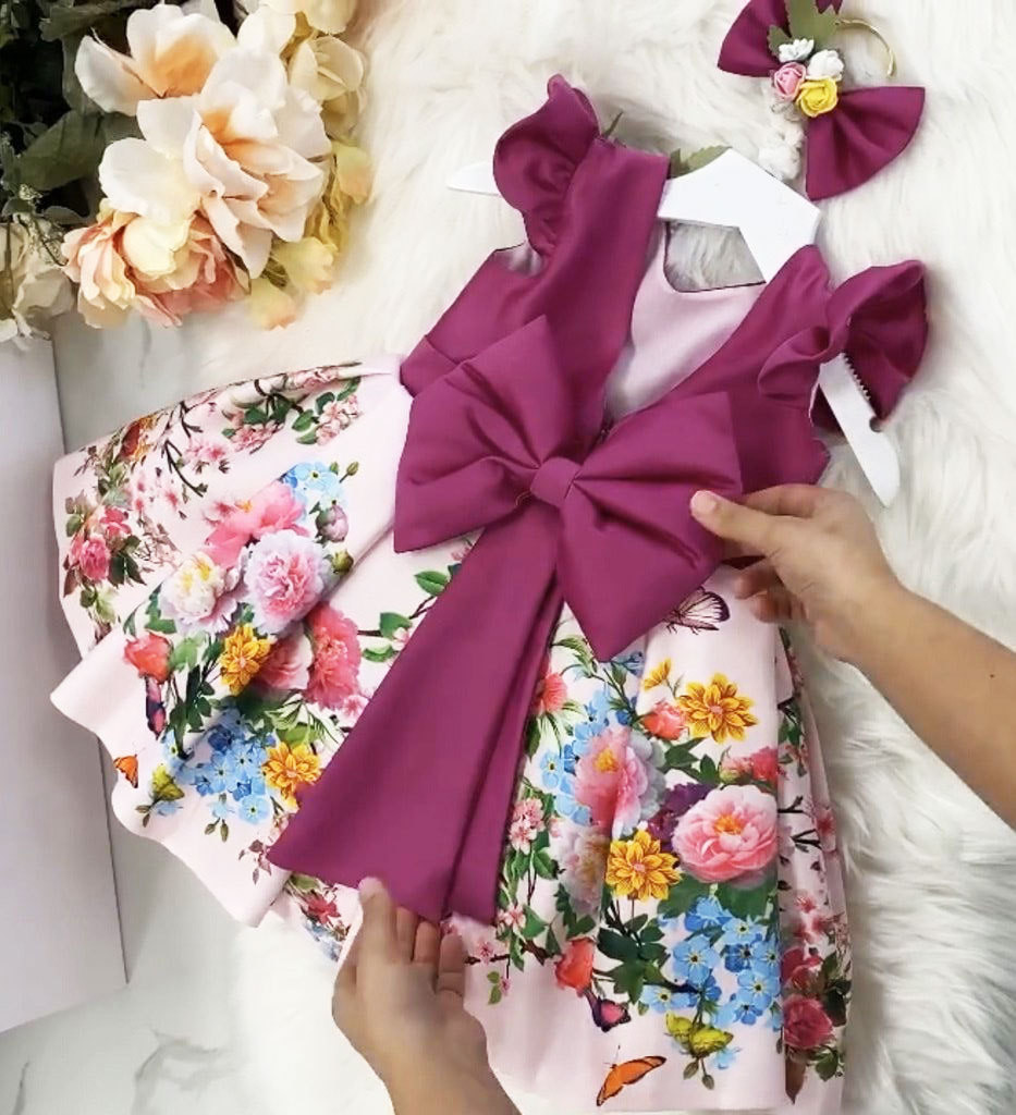 Floral Print Toddler Girl Dresses