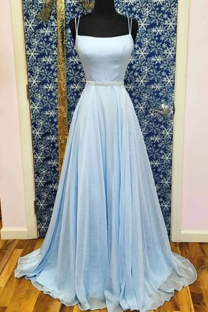 beaded light blue dress Short Choker Style Flower Girl Pageant Dress 7037 – Sparkly Gowns main image 0