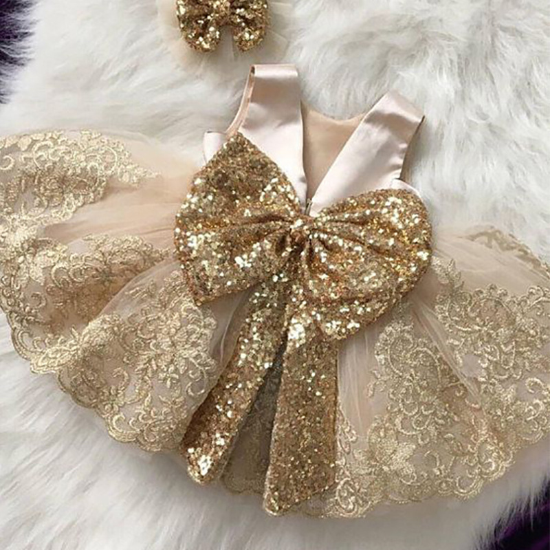 Toddler Girl Dress with Sequin Belt