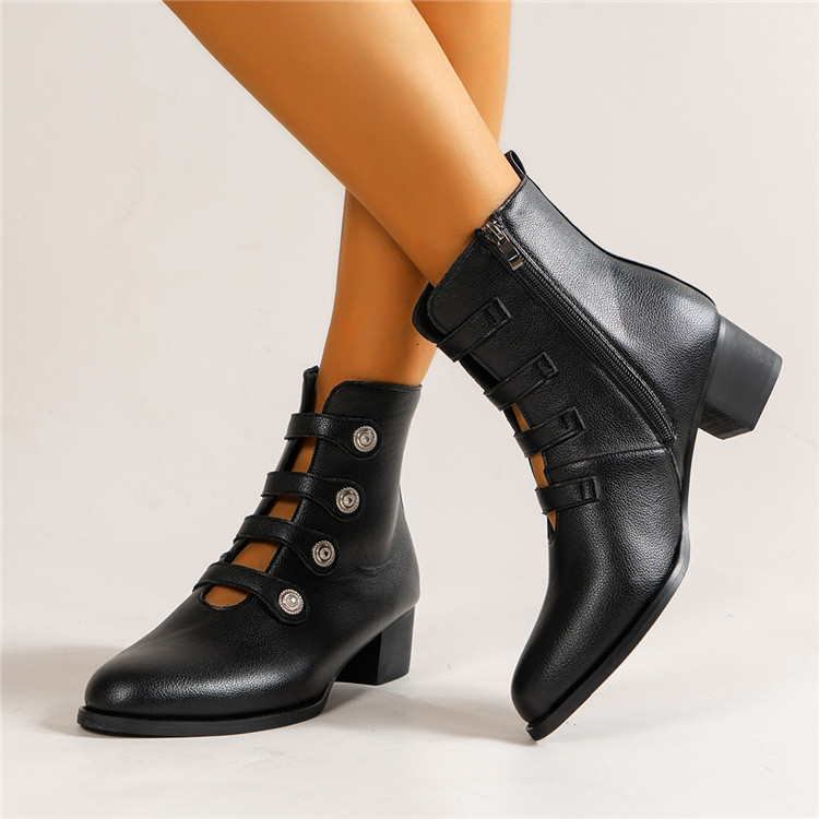 Black Women Ankle Boots