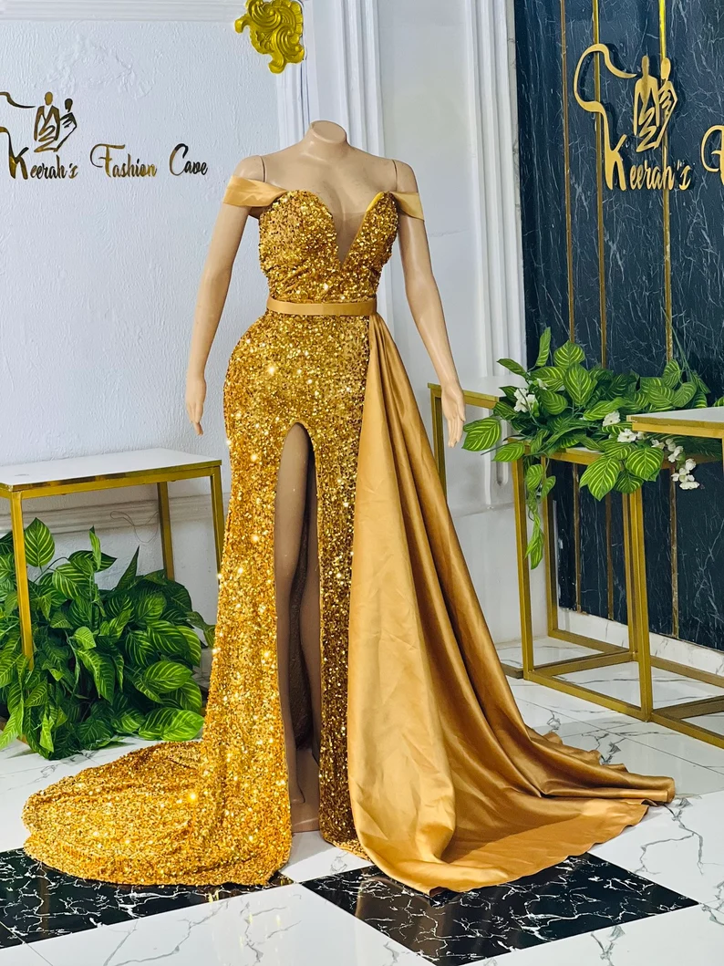 slim fit dress slacks 2020 Elegant Yellow Satin Ball Gown Prom Dress Deep V-Neck Long Pageant Gowns main image 1