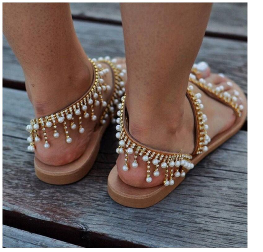 Toe Post Flat Sandals Women Summer Shoes Slippers