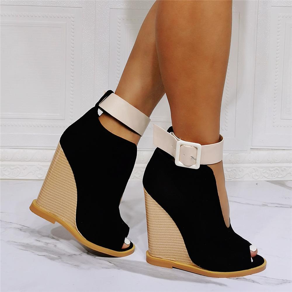 pointed toe wedges with ankle strap