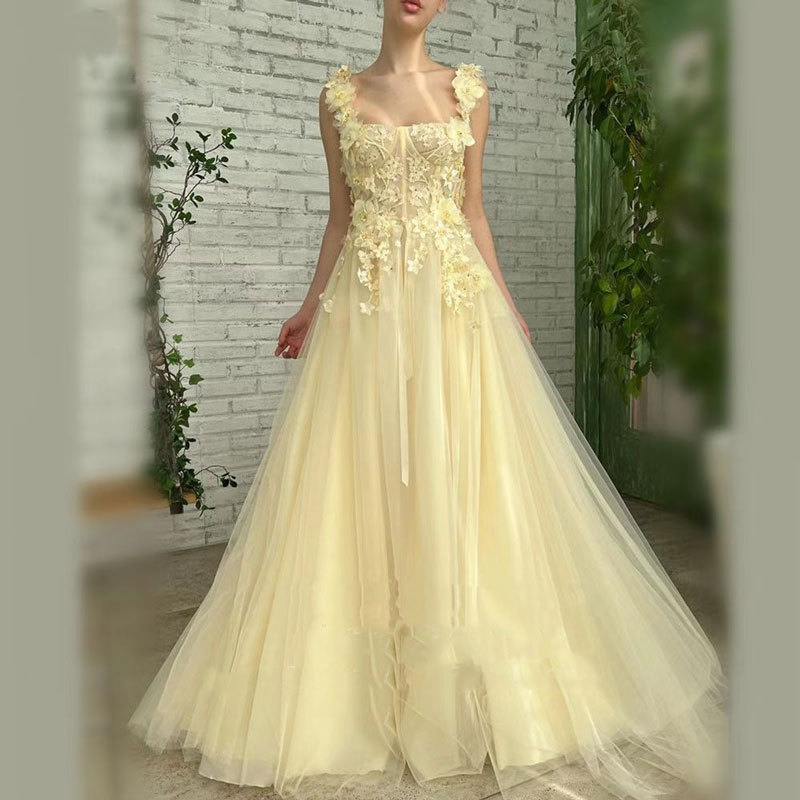 yellow dress fairy Yellow Fairy Satin Dress