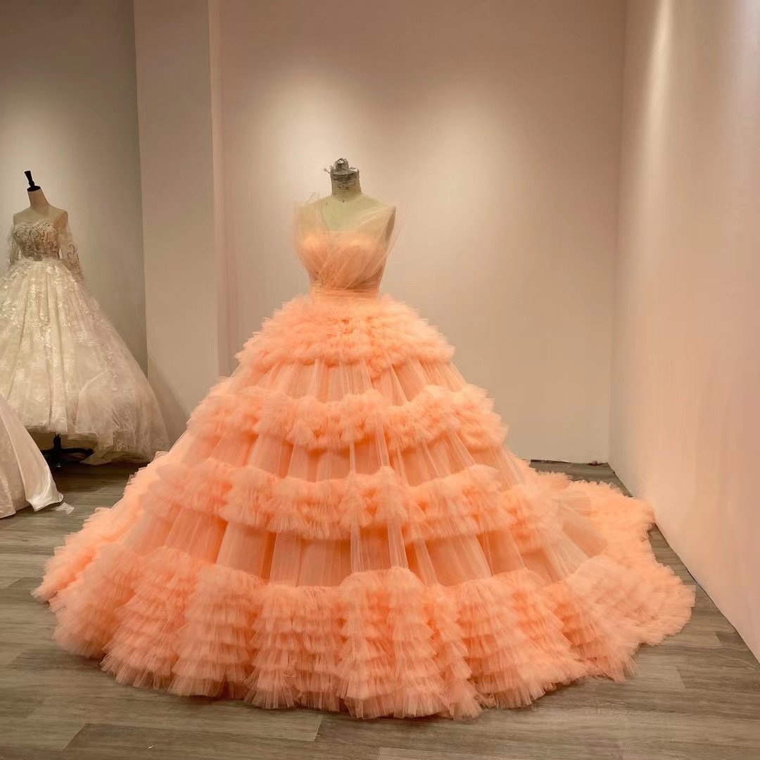 Cloudy Tulle Pageant Dress