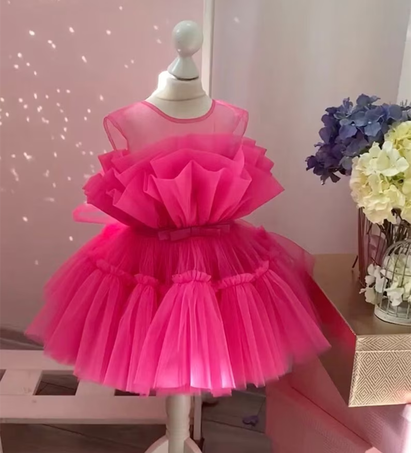 Pink Tulle Girl Dress