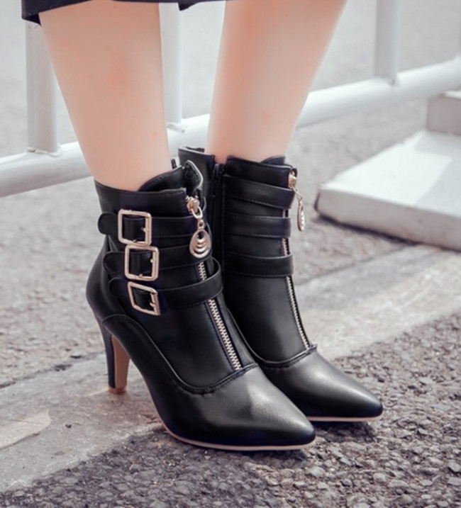 Black Winter Ankle Boots