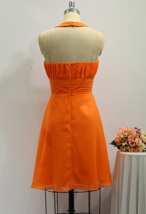 open lace back dress V-Neck Front Slit Chiffon Evening Dress main image 0