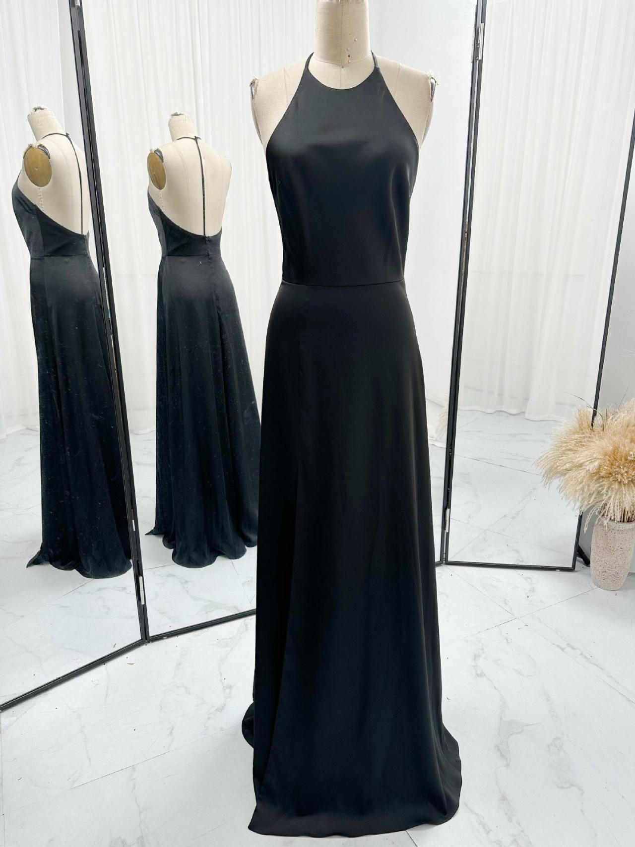 Halter Black Simple Prom Dress Long Evening Gown Prom Dresses Long 2025 on  Luulla