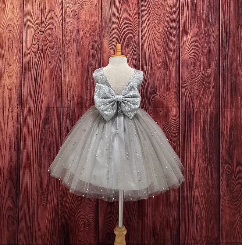silver girl dresses Dresses for Girls Girls Glitter Sequin Sleeveless Dress with Round Neck and  Asymmetric Shoulder Stylish Party Gown for Toddler Kids Green 140