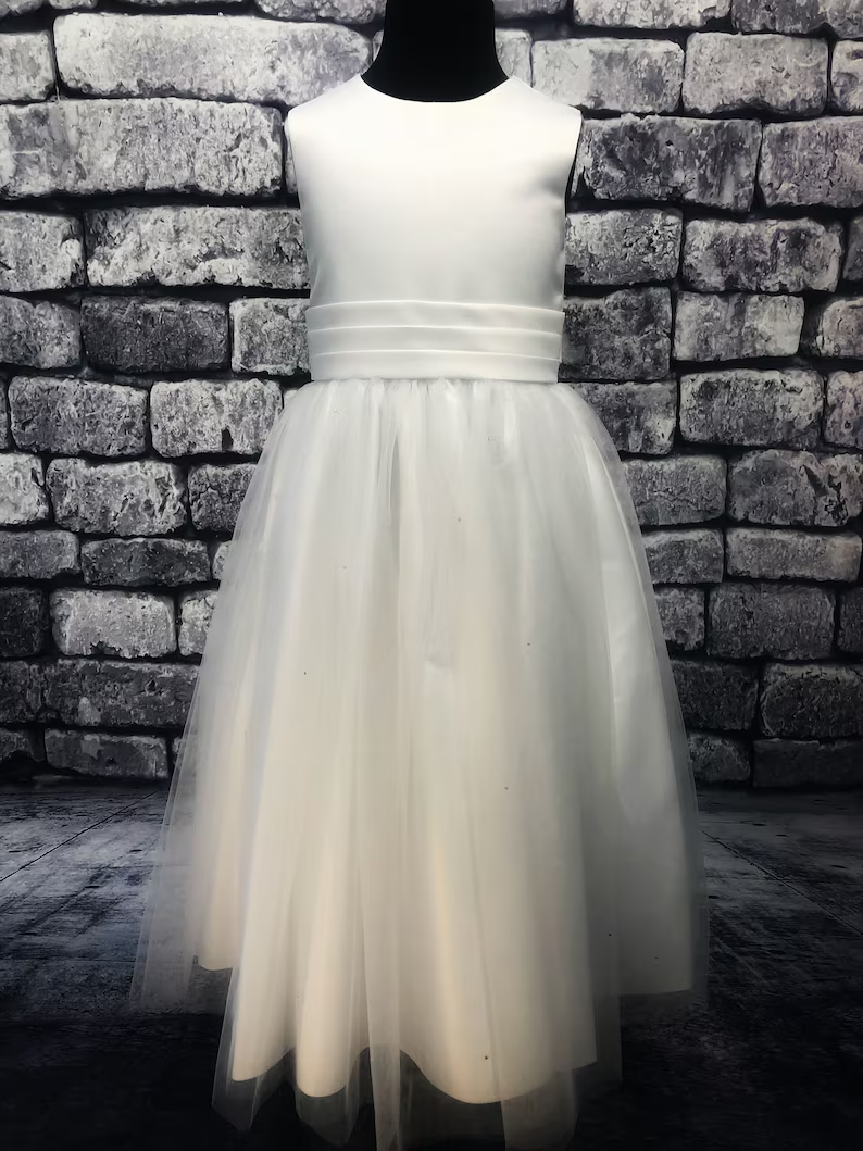 classic flower girl dresses Flower Girl Dress Lace Tulle Gown Princess Formal Dress for Girls