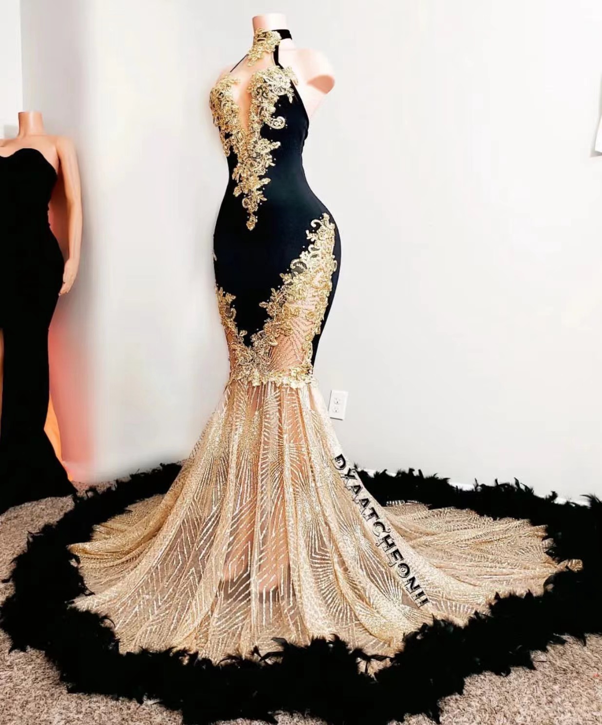 choker prom dress Jovani 29495 - Long Jersey Sheath Dress