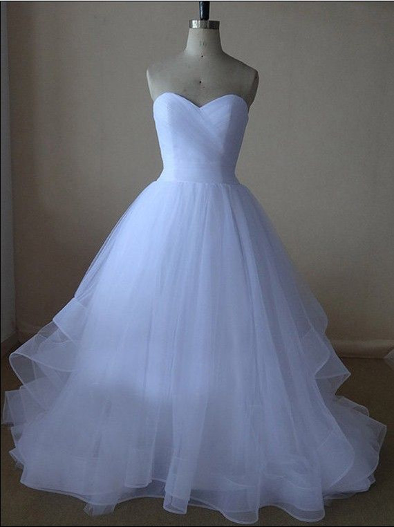 Ruched Sweetheart Prom Dress With Horsehair Trim Formal Princess Party