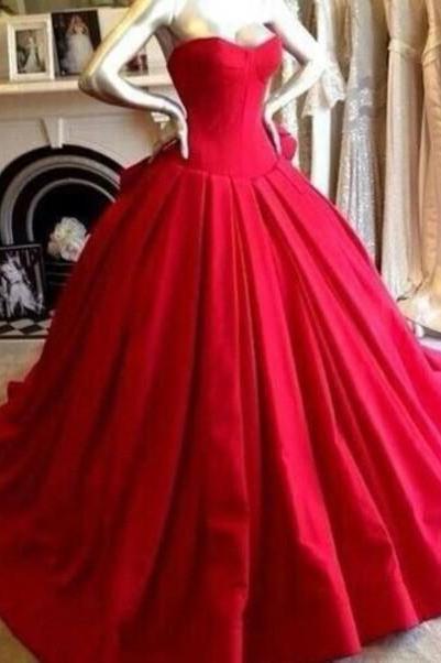 Sweetheart Red Ball Gown Special Occasion Dress