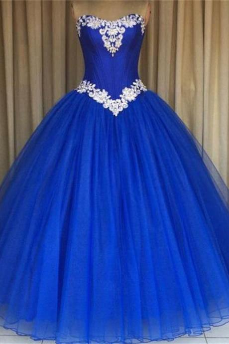 Royal Blue Ball Gown Quinceanera Dress