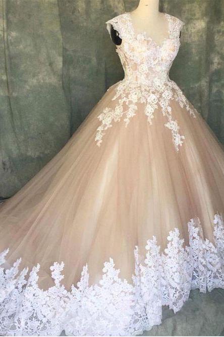Ball Gown Wedding Dress With Lace