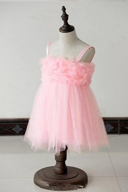 Pink Flower Girl Toddler Tutu Dress
