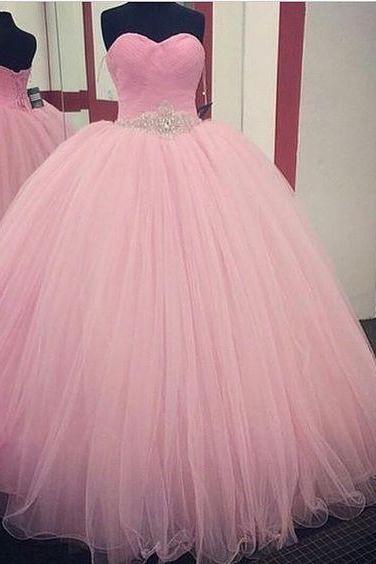 Pink Gall Gown Prom Dress Quinceanera Dress