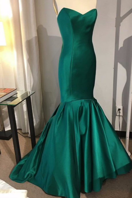 Emerald Green Mermaid Prom Dress