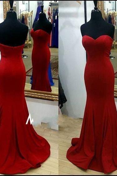 Sleeveless Red Formal Occasion Dress