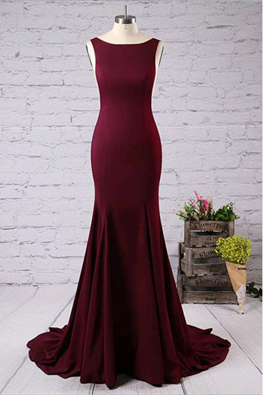 Fit And Flare Prom Dress With Open V Back